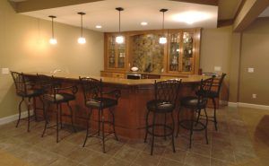 Basement Remodel With Bar