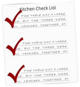 Kitchen Remodel Check List